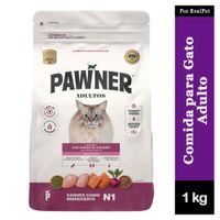 Comida para Gato Adulto Pawner Pollo y Salmón 1 kg