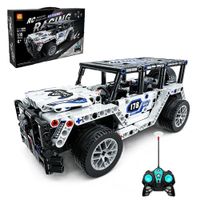 Auto Camioneta Armable RC Blanco 511 Pcs a Control Remoto