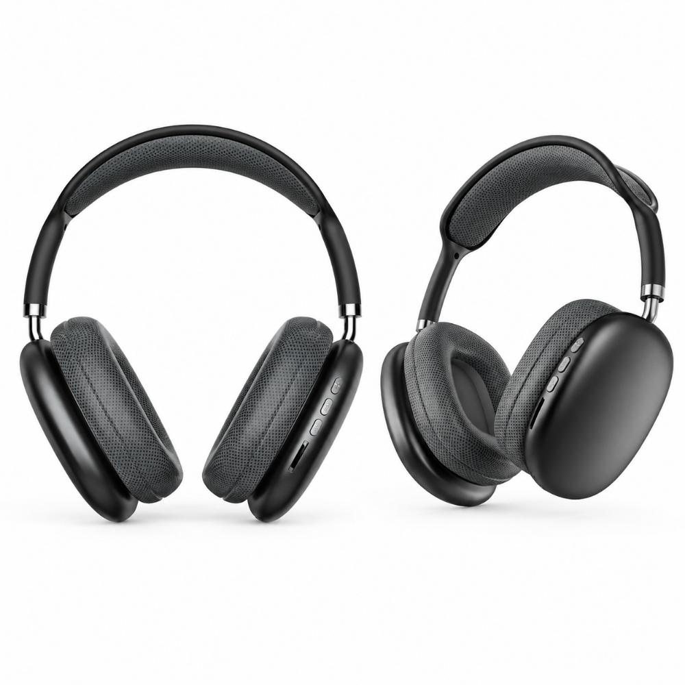 Set 2 Handsfree bluetooth P9 PLUS MAX Audifono Negro