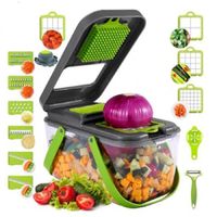 Picador de Verduras Alimentos Frutas Rallador Cortador