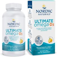 Ultimate Omega D3 Nordic Naturals sabor a limón 120 geles blandos 1280 mg de omega 3