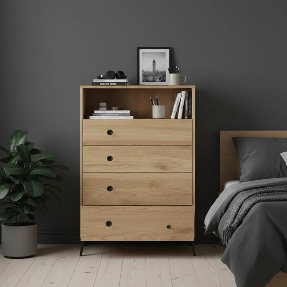 CÓMODA ROSE COLOR MADERA NACIÓN MUEBLES