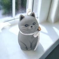 Vela Gatito Aromático II Plomo de Cera de Soja
