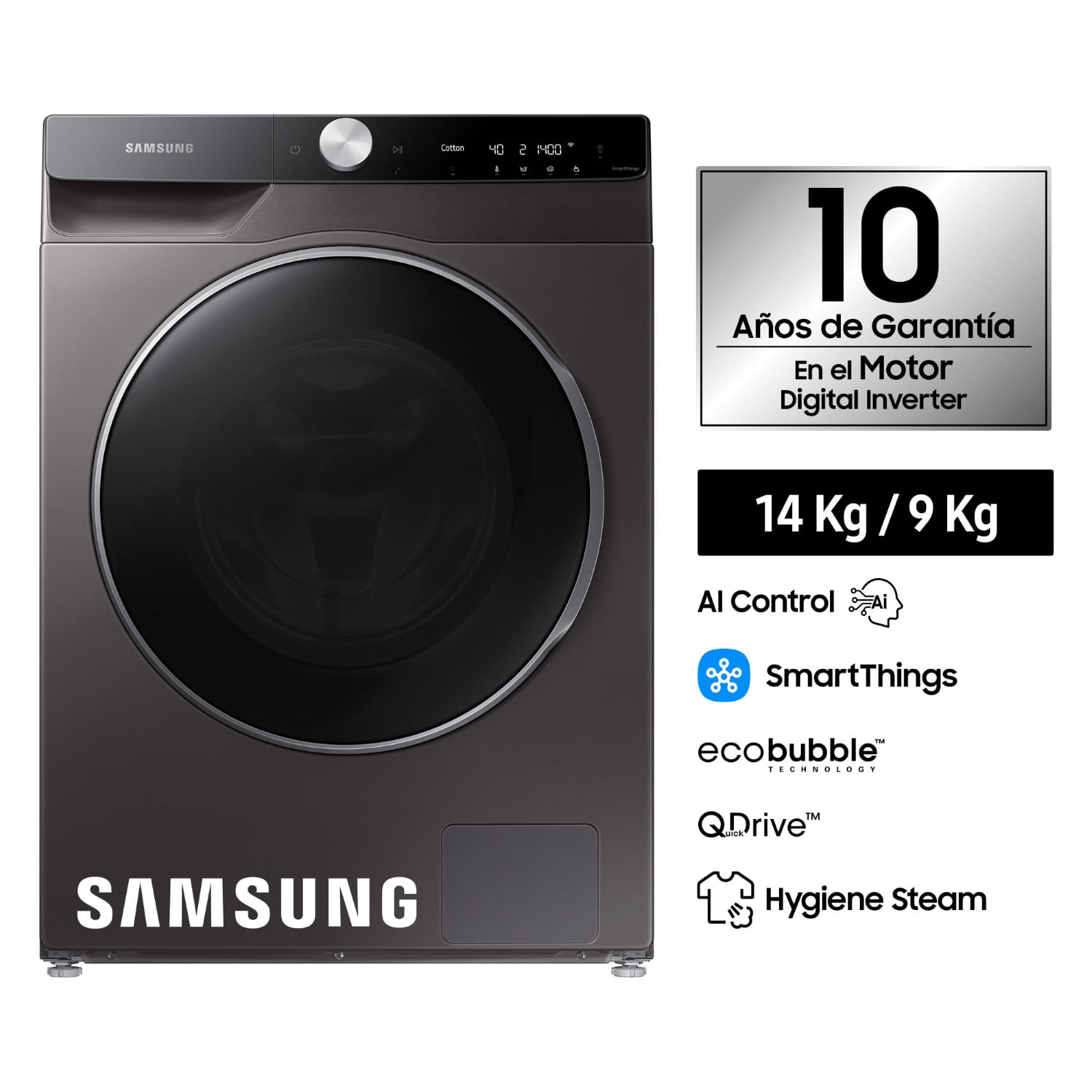 Lavaseca AI Control con QuickDrive 14kg / 9kg WD14TP04DSX/PE