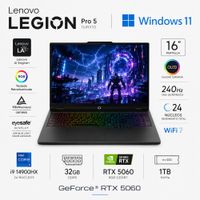 Laptop Gamer Lenovo Legion Pro 5 Core i9-14900HX 32GB RAM 1TB SSD RTX 5060 8GB 16 WQXGA 83NN0058LM