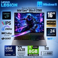 Laptop Gamer Lenovo Legion 5 Core Ultra 9 275HX 32GB RAM 1TB SSD RTX 5060 8GB 16 WQXGA 83NX0000US