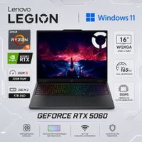 Laptop Gamer Lenovo Legion Pro 5 Ryzen 9 8945HX 32GB RAM 1TB SSD RTX 5060 8GB 16 WQXGA 83LT002MLM