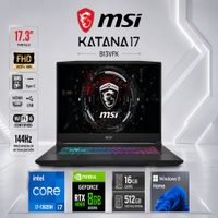Laptop Gamer MSI Katana 17 i7-13620H 16GB RAM 512GB SSD RTX 4060 8GB 17.3 FHD 144Hz B13VFK-1293PE