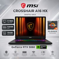 Laptop Gamer MSI Crosshair A16 HX Ryzen 9 8940HX 16GB RAM 1TB SSD RTX 5060 16 240Hz D8WFKG-090US