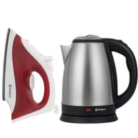 COMBO IMACO Plancha a vapor ETA600 Hervidor Eléctrico 1.8 L KE1801