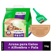 Arena Gatos Cats Best Smart Pellets 5 kg + Alfombra + Pala de arena