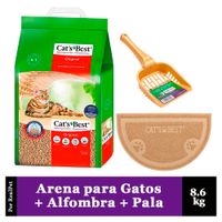 Arena para Gatos Cats Best Original 8.6 kg + Alfombra + Pala de arena