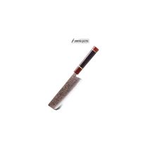 Cuchillo Nakiri N 7 Japones Acero Damasco 37 capas Cobre VG10