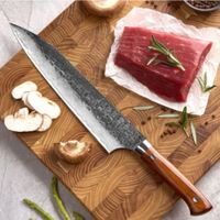 Cuchillo Chef N 8 Japones 67 capas de acero Damasco forjado