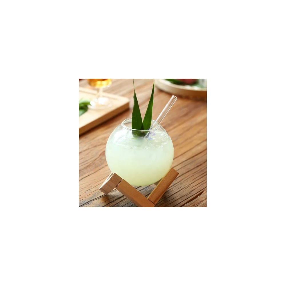 Copa Esférica con Base de madera 475ml