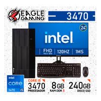 COMPUTADORA PC INTEL CORE i5 3470 - 8 GB RAM DDR3 - 240GB SSD - Monitor 24 inches con KIT LOGITECH