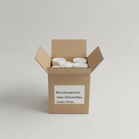 Caja de 10 Rollos de 2000 etiquetas adhesivas térmico directo 50x25mm 2 columnas TD tuco 1 pulgada