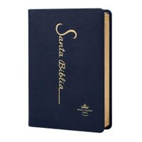 Santa Biblia RV1960 Letra Grande 12 puntos Colección Fina Azul