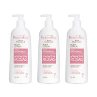 Crema Corporal Con Acido Hialuronico Bioextracto De Rosas 450Ml 3Und