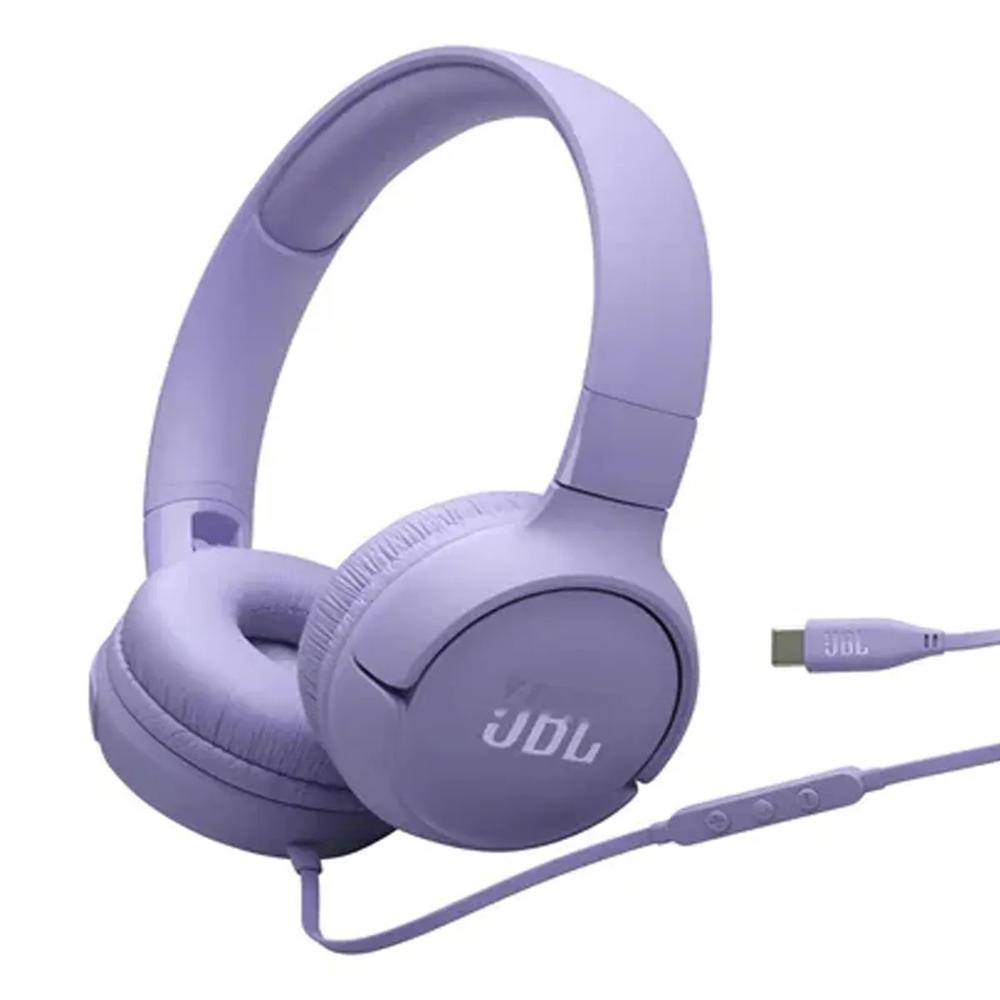 Audifonos JBL Tune 520C con conector Tipo-C -Lila