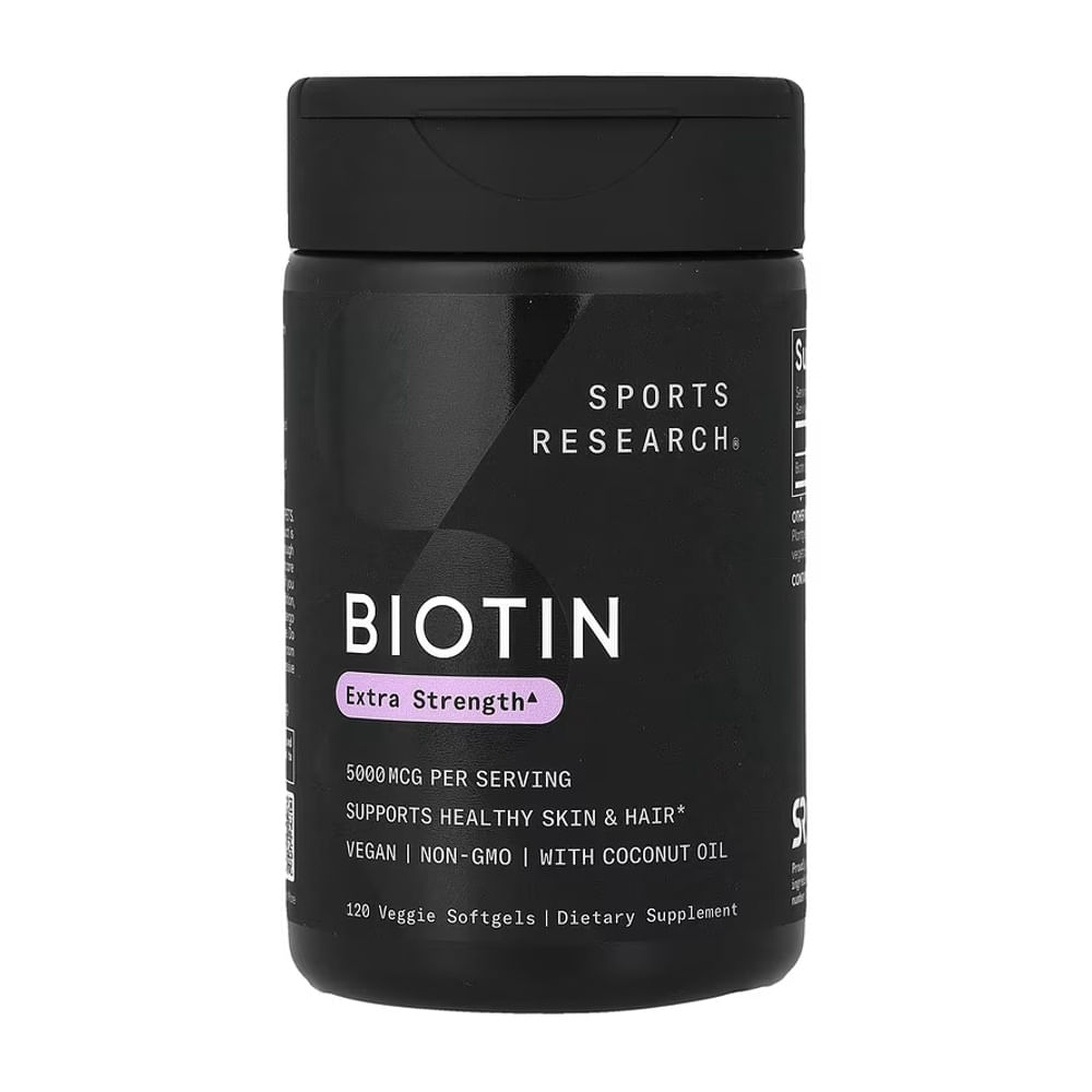 Sports Research Biotin Extra Strength 5000mcg 120 softgels