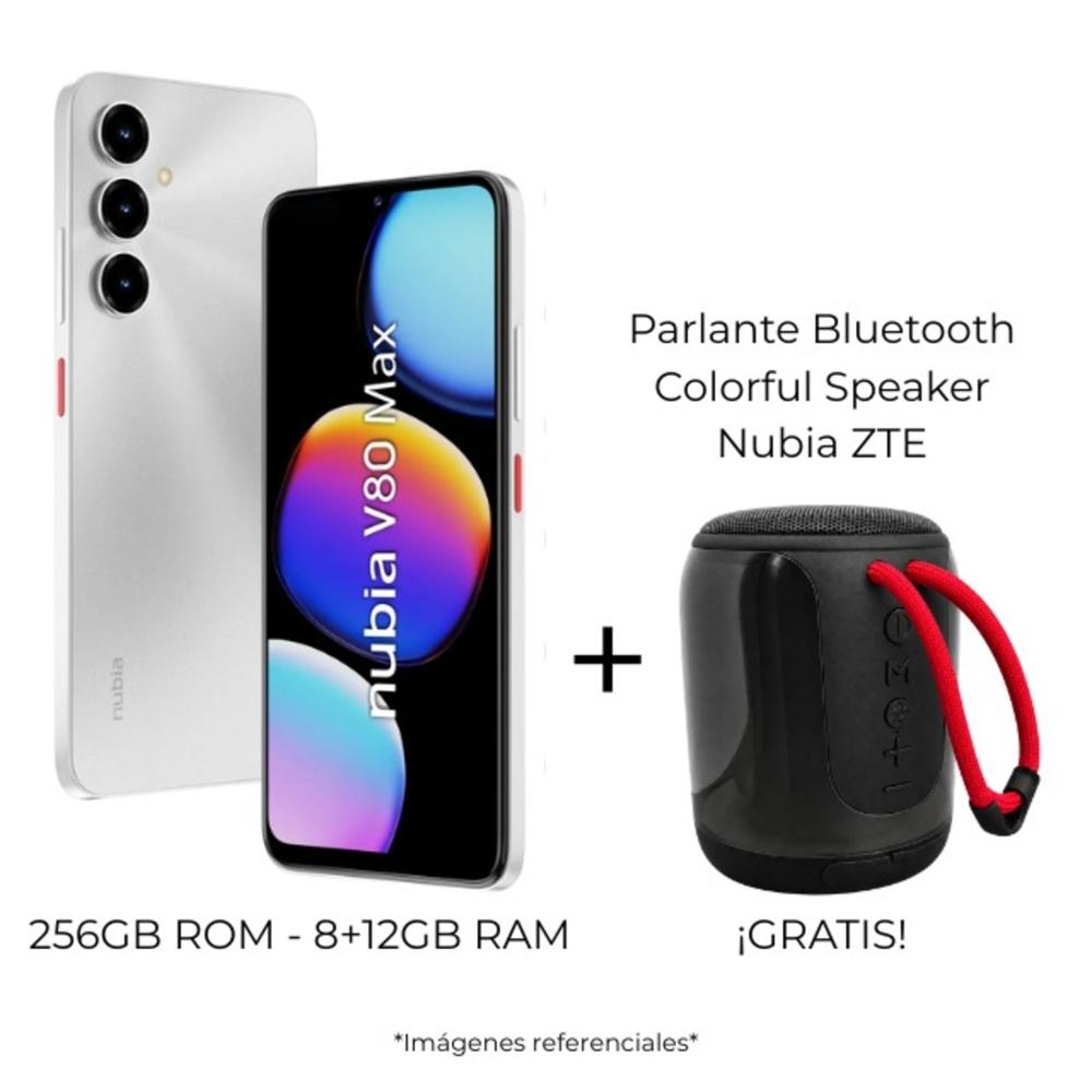 Celular ZTE Nubia V80 max 8gb ram 256gb Gris con parlante bluetooth ZTE