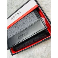 Billetera de hombre Guess elegante y duradera negra