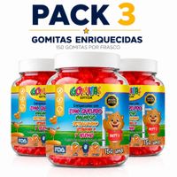 PACK 3 GOMITAS ZINC NIÑOS 450 GOMITAS SOTTCOR LABS