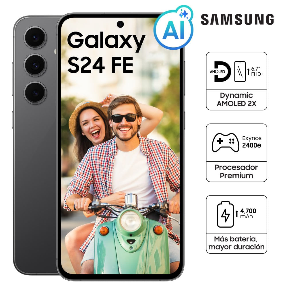 Celular Samsung Galaxy S24FE 8GB RAM 128GB 6.7"" Graphite
