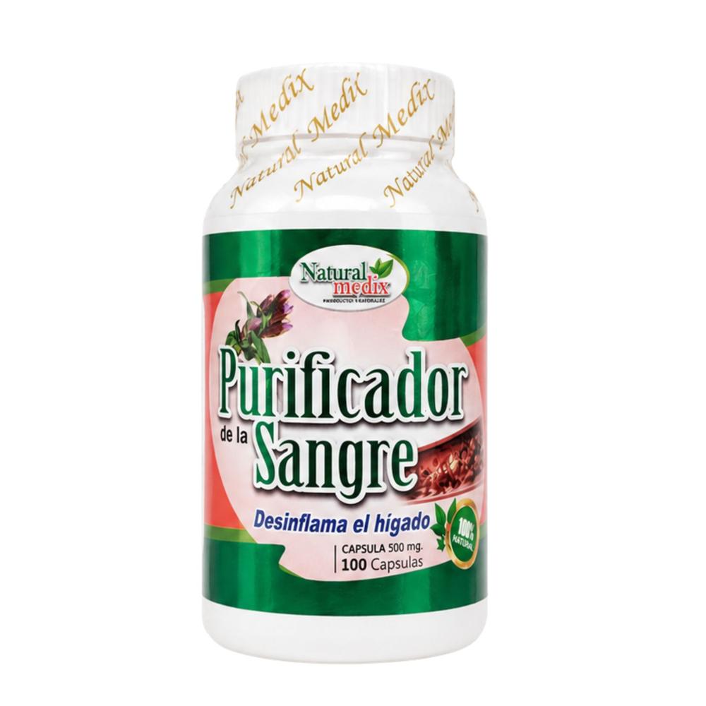 Purificador De La Sangre Depurativo 100 cap - NATURAL MEDIX