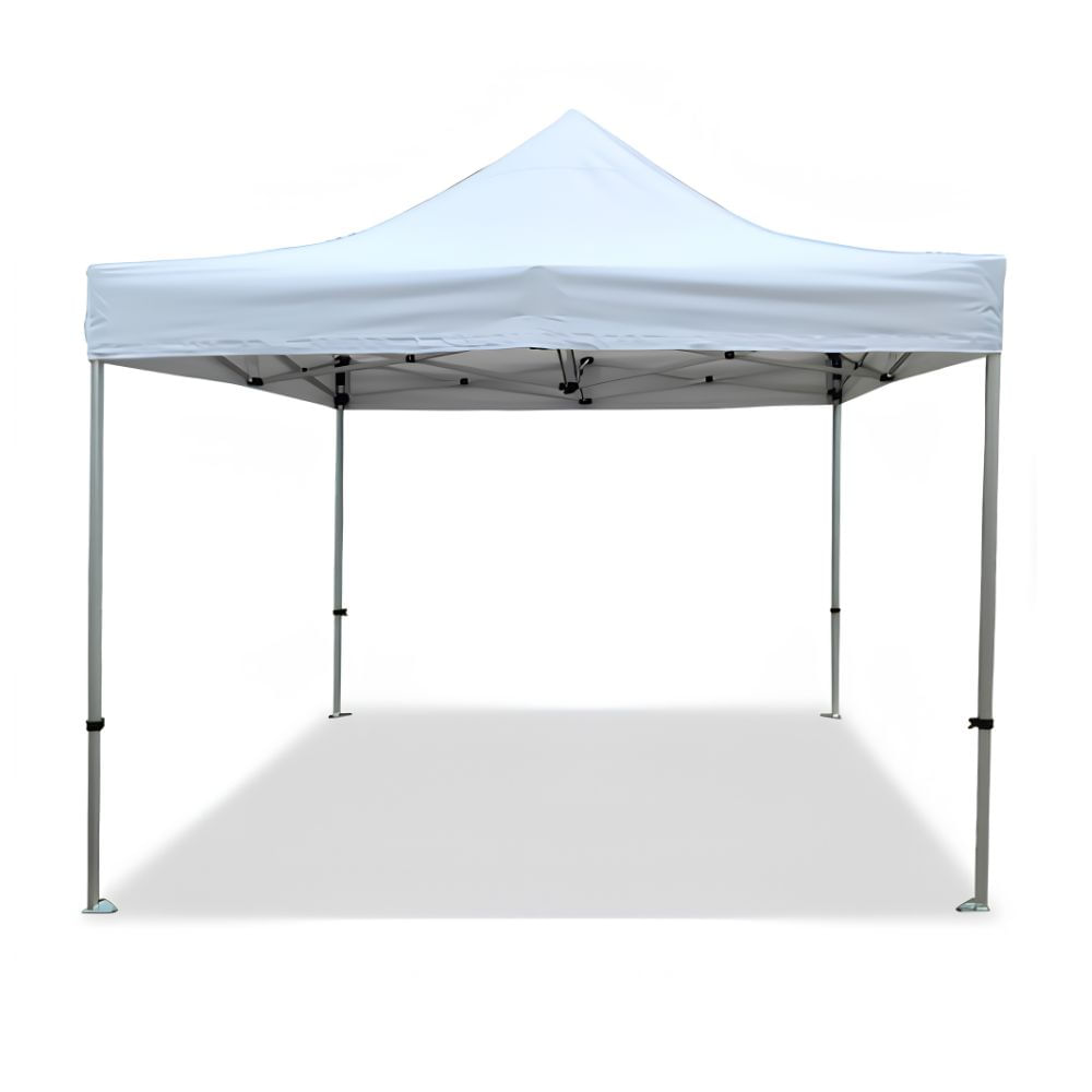 Toldo Carpa Plegable Moderno 3x3m Resistente Protección para Eventos Ferias Blanco