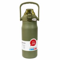 Botella Térmica de Acero Inoxidable D-534 1200ml Verde