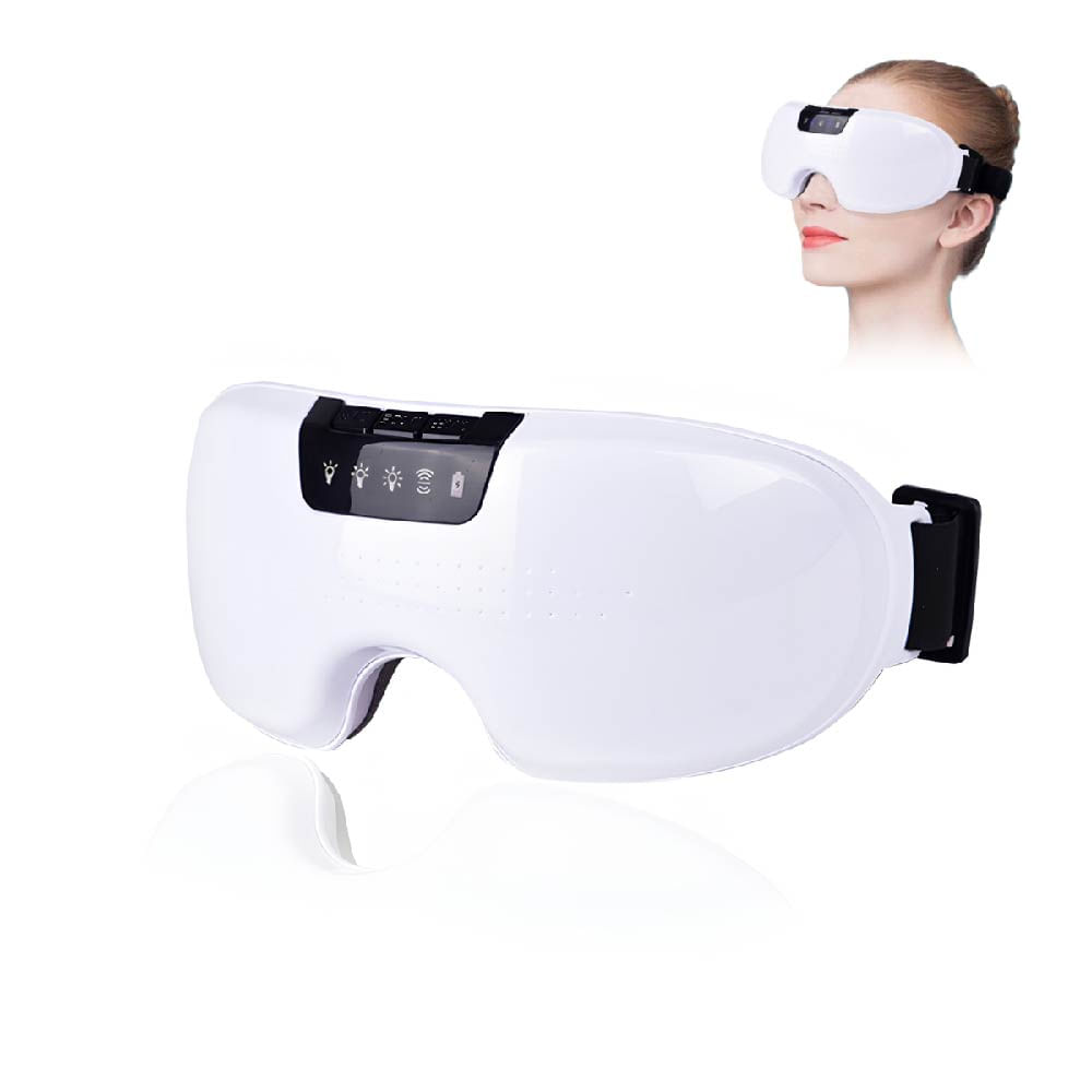 MASAJEADOR INTELIGENTE DE OJOS RECARGABLE CON CALOR TERAPEUTICO Y COMPRESION DE AIRE