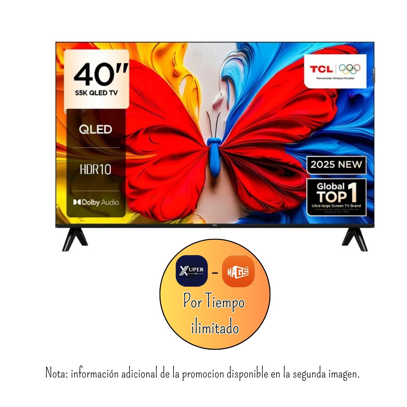 TELEVISOR TCL  40 PULGADAS QLED FHD GOOGLE TV 40S5K - PROMOCION