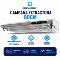 Campana Indurama Extractora CEI-602CRP 3 Velocidades Silver