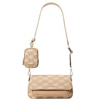 CARTERA MINI CROSSBODY MICHAEL KORS DENIM BEIGE MONOGRAFIADA