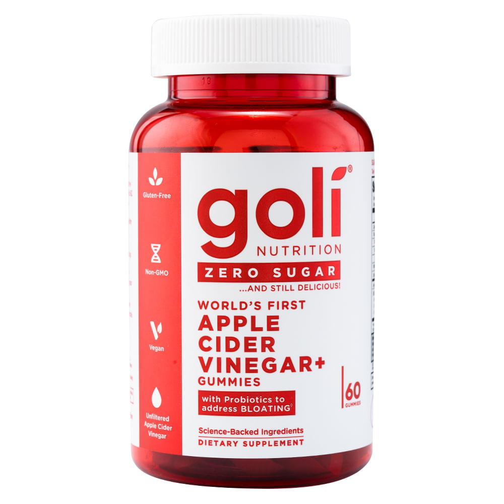 Vinagre de Sidra de Manzana Sin Azucar - Goli - 60 Gomitas 102G
