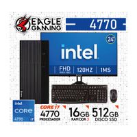 COMPUTADORA PC INTEL CORE i7 4770 - 16 GB RAM DDR3 - 512GB SSD - Monitor 24 inches con KIT LOGITECH