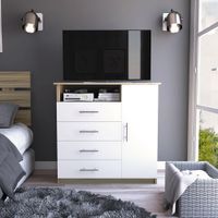 CÓMODA MODERNA BLANCA NM