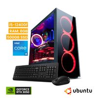 PC Gamer Vastec Hero Intel Core i5-12400F 8GB 500GB SSD RTX 3050 6GB Linux