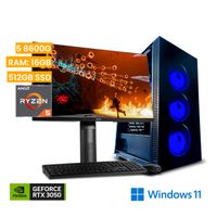 Computadora PC Gamer Vastec Hero Ryzen 5 8600G 16GB 512GB SSD RTX 3050 6GB Windows 11 Home