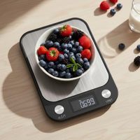 Balanza gramera portatil metálica 10KG ABS botones táctiles con pilas AAA incluidas JBM-45