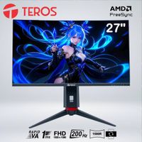 Monitor Teros Gaming TE-2788G, 27"" Curvo FHD VA, 200Hz, 1ms