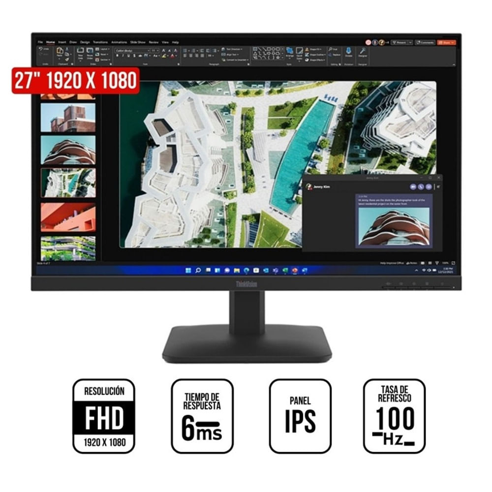 Monitor Lenovo ThinkVision S27-4e, 27"" WLED FHD IPS, 100Hz, 4ms