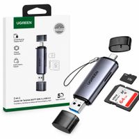 Lector de Tarjetas Ugreen CM185 Dual SD TF USB-C y USB 3.0 5Gbps