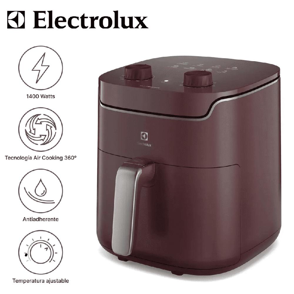 Freidora de Aire Electrolux 5.6 litros  Efficient 1400W EAF41 Roja Nuevo Modelo