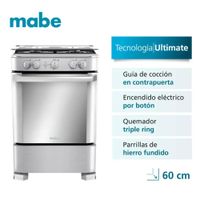 Cocina de pie Mabe CMP6040FX1 60cm 4 hornillas