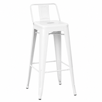 Banco Vintage Con Espaldar Blanco H66 cm - Ziyaz