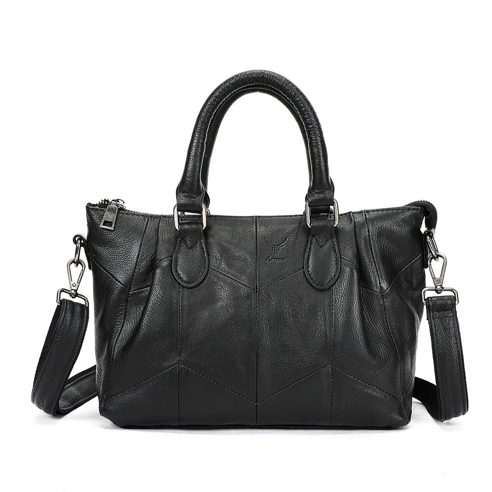 CARTERA DE CUERO VACUNO 7759 negro