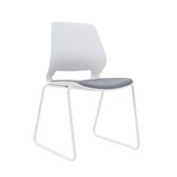 Silla Fija Marly Color Gris y Blanco PN Ofideas